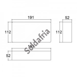 Caixa Patola PB-119/2 52x110x190 Caixa Patola PB-119/2 52x110x190